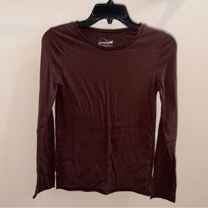 Long Sleeve Top in Brown